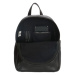 MicMacBags Černý prémiový kožený batoh „Fashionstar“ 6L