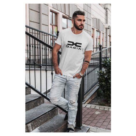 Pánské tričko s logem Dacia Barva: Bíla