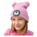 Čepice s čelovkou Extol Kids Barva: růžová