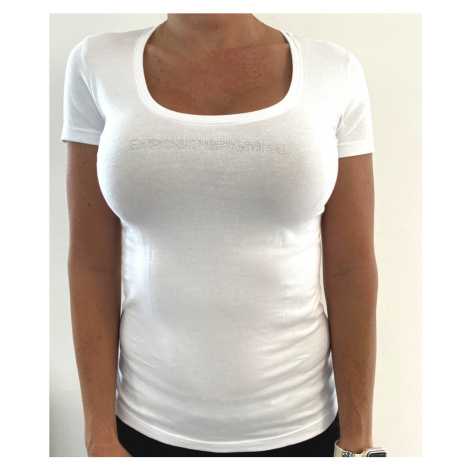 Dámské tričko Emporio Armani 163377 0P263 bílá | bílá