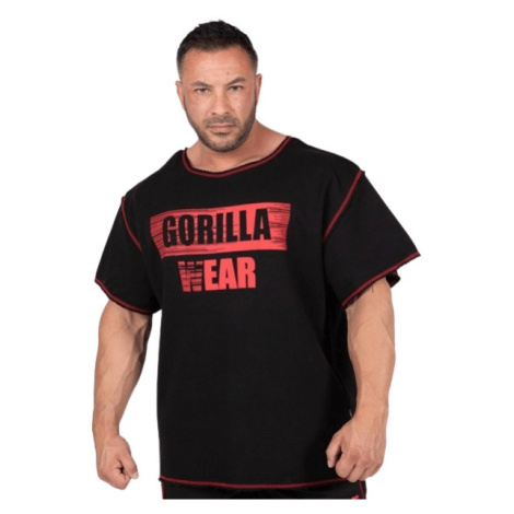 Gorilla Wear Pánske tričko Wallace Černá/Červená - XXL/XXXL