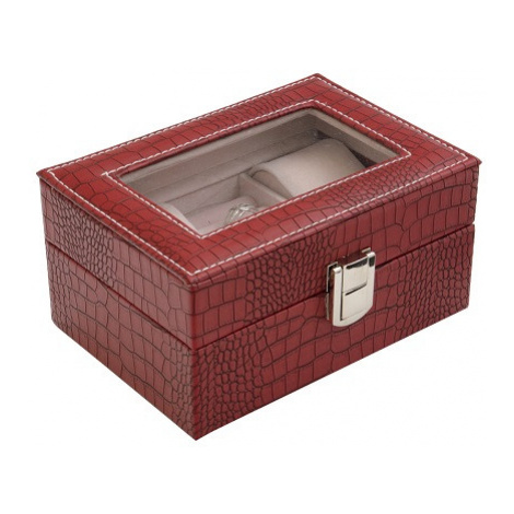 JK BOX SP-1813/A7, Dámská kazeta na hodinky a šperky červená JKbox