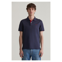 POLOKOŠILE GANT REG CONTRAST PIQUE SS POLO EVENING BLUE