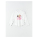 LC Waikiki Crew Neck Barbie Printed Long Sleeve Girls T-Shirt