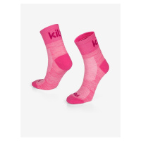 Růžové unisex sportovní ponožky Kilpi SPEED