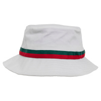 Stripe Bucket Hat bílá/pálená/zelená