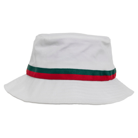 Stripe Bucket Hat bílá/pálená/zelená Flexfit