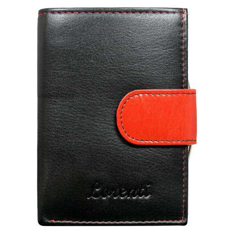Dámská stylová kožená peněženka Adriana červená/černá Lorenti