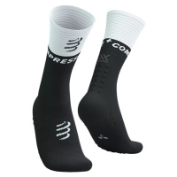 Compressport Mid Compression Socks V2.0 Black/White T2 Běžecké ponožky