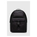 Kožený batoh Tommy Hilfiger pánský, černá barva, velký, hladký, AM0AM11823