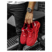 Červené pánské boty stylové tenisky s nápisy ZX0166