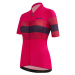 SANTINI Cyklistický dres s krátkým rukávem - ECOSLEEK BENGAL LADY - červená/černá