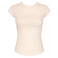 Dámské tričko GO Ribbed T-Shirt - - ecru 6308 - SLOGGI