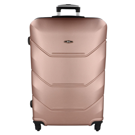 Cestovní plastový kufr Sonrado vel. XL, růžově zlatý RGL