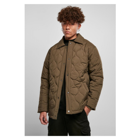 Quilted Coach Jacket - olive Urban Classics