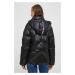 Péřová bunda Tommy Hilfiger dámská, černá barva, zimní, WW0WW41176