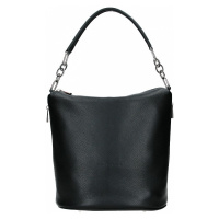 Dámská kožená kabelka Facebag Talma - černá