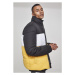 Urban Classics 3-Tone Boxy Puffer Jacket blk/chromeyellow/wht