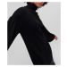 Svetr karl lagerfeld long knit tunic w/logo černá