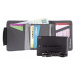 Peněženka s powerbankou Lifeventure RFiD Charger Wallet Recycled grey