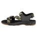 ALPINE PRO CALDAS Pánské sandály, tmavě zelená, velikost
