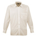 Premier Workwear Pánská košile s dlouhým rukávem PR200 Natural -ca. Pantone 1205