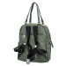 Moderní dámský látkový kabelko batoh Anita, zelená