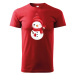 Dětské tričko s potiskem Vánočního sněhuláka - roztomilé dětské tričko
