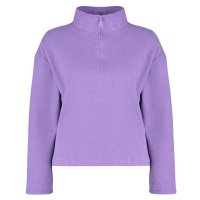 Trendyol Curve Purple Stand Collar Zippered Thessaloniki Thin Knitted Sweatshirt