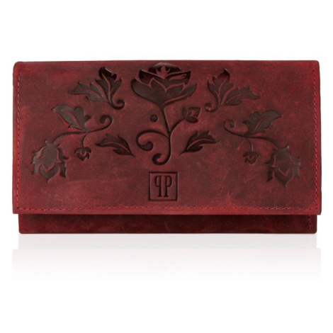 Dámská kožená peněženka Paolo Peruzzi T-44 červená