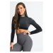Gym Glamour Crop-Top Grey Ombre