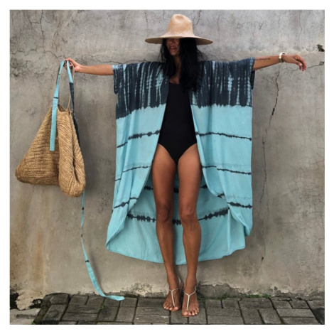 Vzorovaný cardigan letní plážové šaty