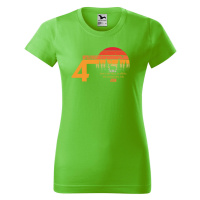 DOBRÝ TRIKO Dámské tričko s potiskem 40 let myslivost Barva: Apple green