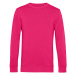 B&amp;C Unisex tričko s dlouhým rukávem WU31B Magenta Pink