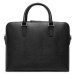 Černá kožená business taška - BOSS