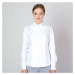 Dámská košile bílá s ozdobným plisováním 11701