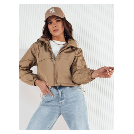 Dámská krátká béžová bunda DStreet