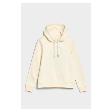 MIKINA GANT REG TONAL SHIELD HOODIE bílá