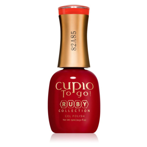 Cupio To Go! Ruby gelový lak na nehty s použitím UV/LED lampy odstín Flame Scarlet 15 ml