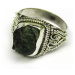 AutorskeSperky.com - Stříbrný prsten s vltavínem - S4454