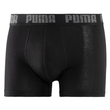 PUMA Sportovní spodní prádlo černá / šedý melír