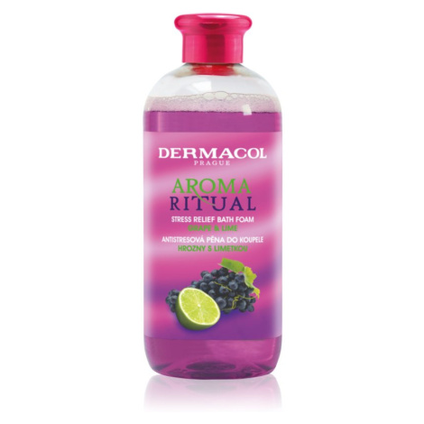 Dermacol Aroma Ritual Grape & Lime antistresová pěna do koupele 500 ml