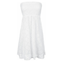Urban Classics Ladies Laces Dress Šaty bílá