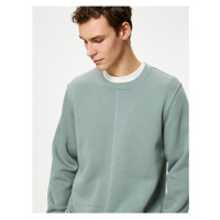 Koton Basic Sweatshirt Crew Neck Stitch Detail Long Sleeve