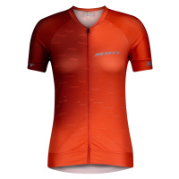 Dámský cyklistický dres Scott RC Pro S/Sl Flame Red/Glace Blue