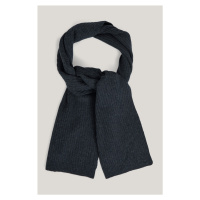 ŠÁLA GANT FINE KNIT WOOL SCARF CHARCOAL MELANGE