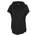 Ladies Sleeveless Terry Hoody - black