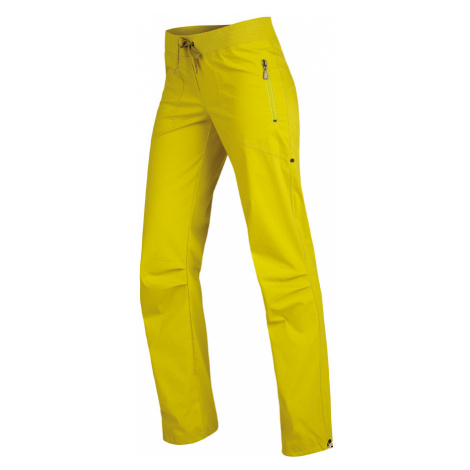 LITEX 99570 Kalhoty dámské dlouhé bokové žlutozelená