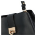 Elegantní dámská koženková kabelka Melina, černá