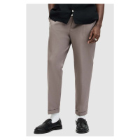 Kalhoty AllSaints TALLIS pánské, béžová barva, jednoduché